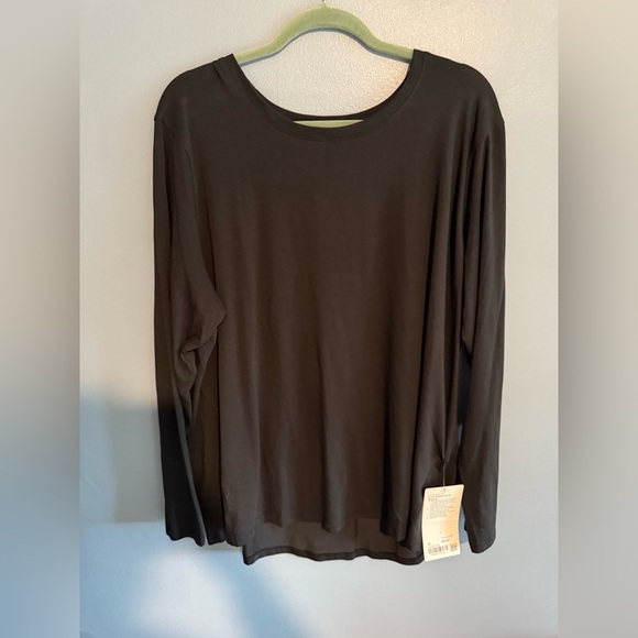 NWT Lululemon Athletica Ever Ready Long Sleeve Shirt in Black - Size 20 - Picture 5 of 6
